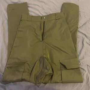 House of CB satin cargo pants